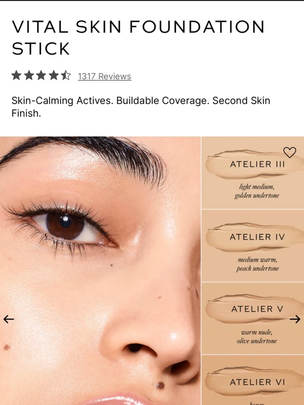 Westman Atelier Vital Skin foundation stick - Atelier III - Picture 2 of 4